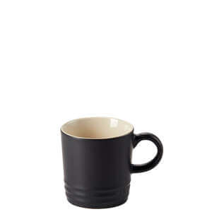 Le Creuset Satin Black Stoneware Espresso Mug 100ml